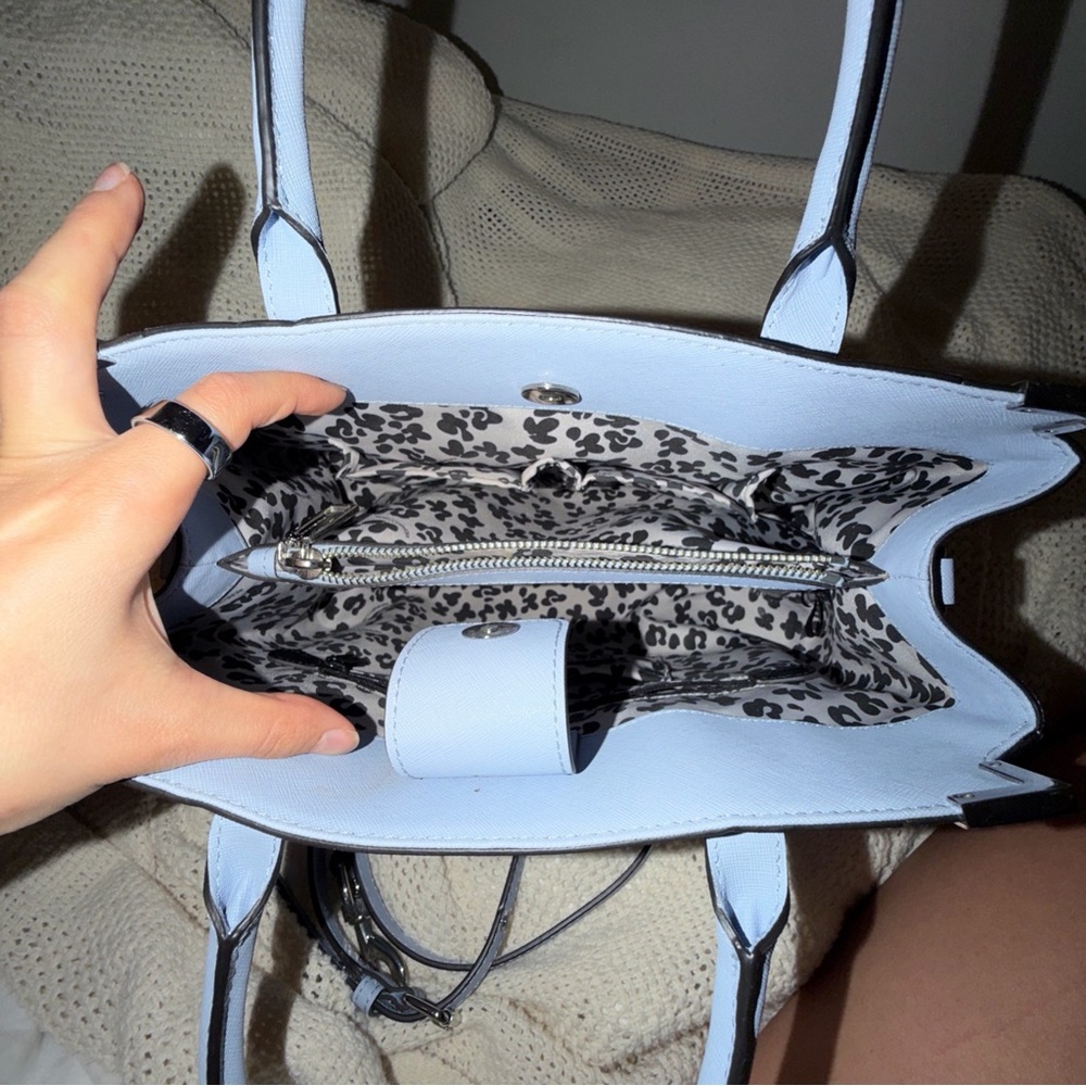 Rebecca Minkoff Light Blue Amorous Satchel/Crossbody Medium Bag - Picture 8 of 9